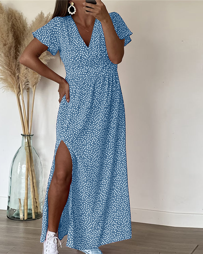 Robe Femme A-line estivale fente latérale – Image 7