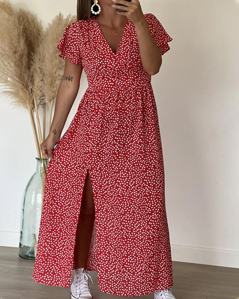 Robe Femme A-line estivale fente latérale – Image 8