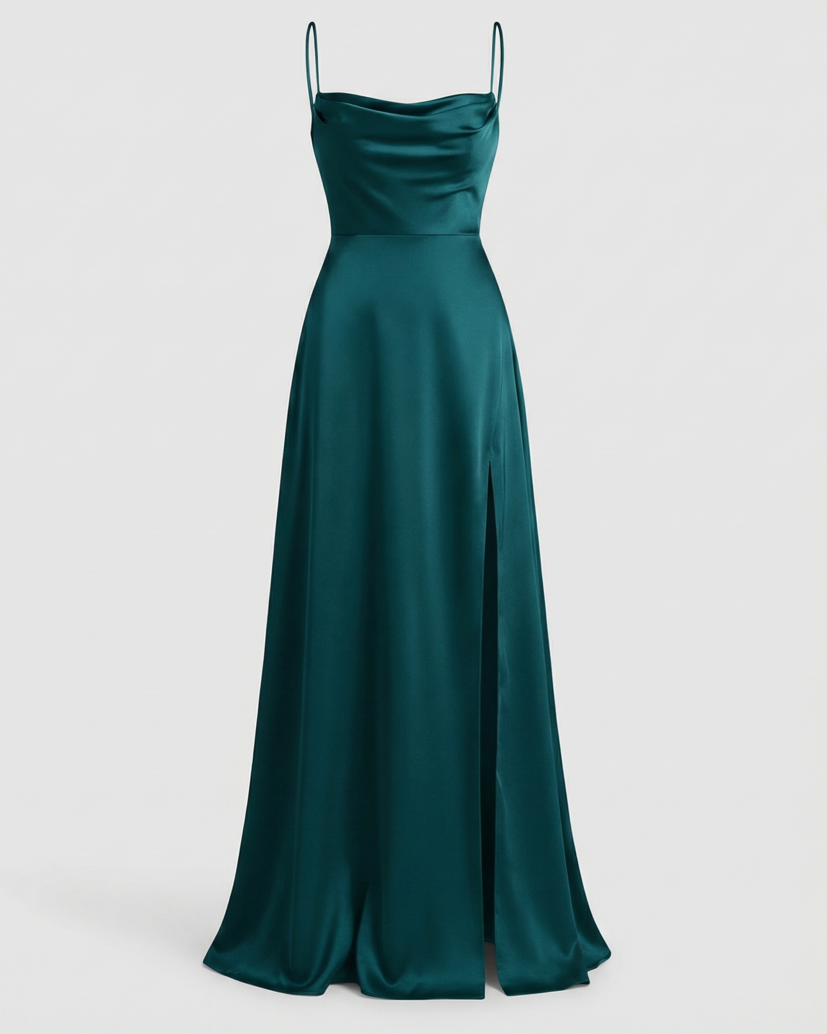 Robe femme silhouette flatteuse bretelles fines fluide – Image 2