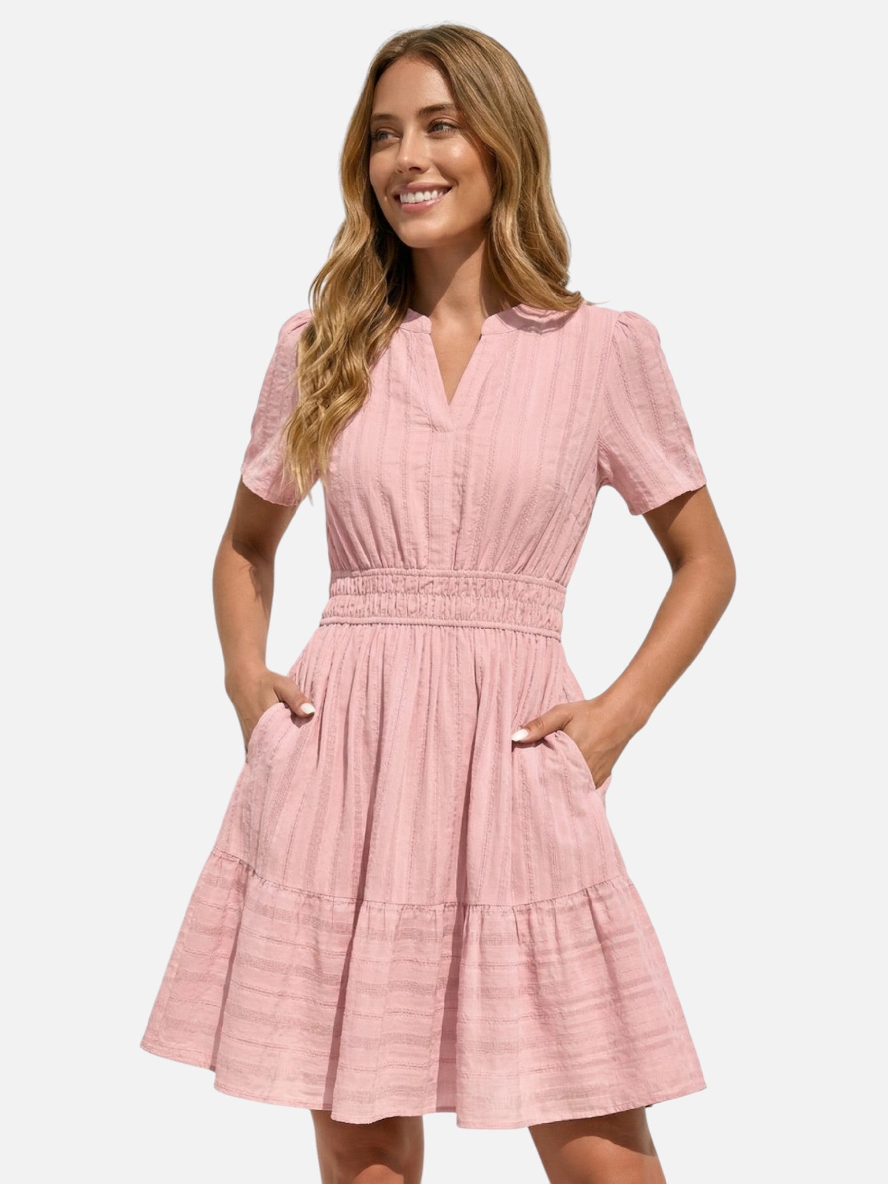 Robe femme respirante taille élastique poches – Image 5