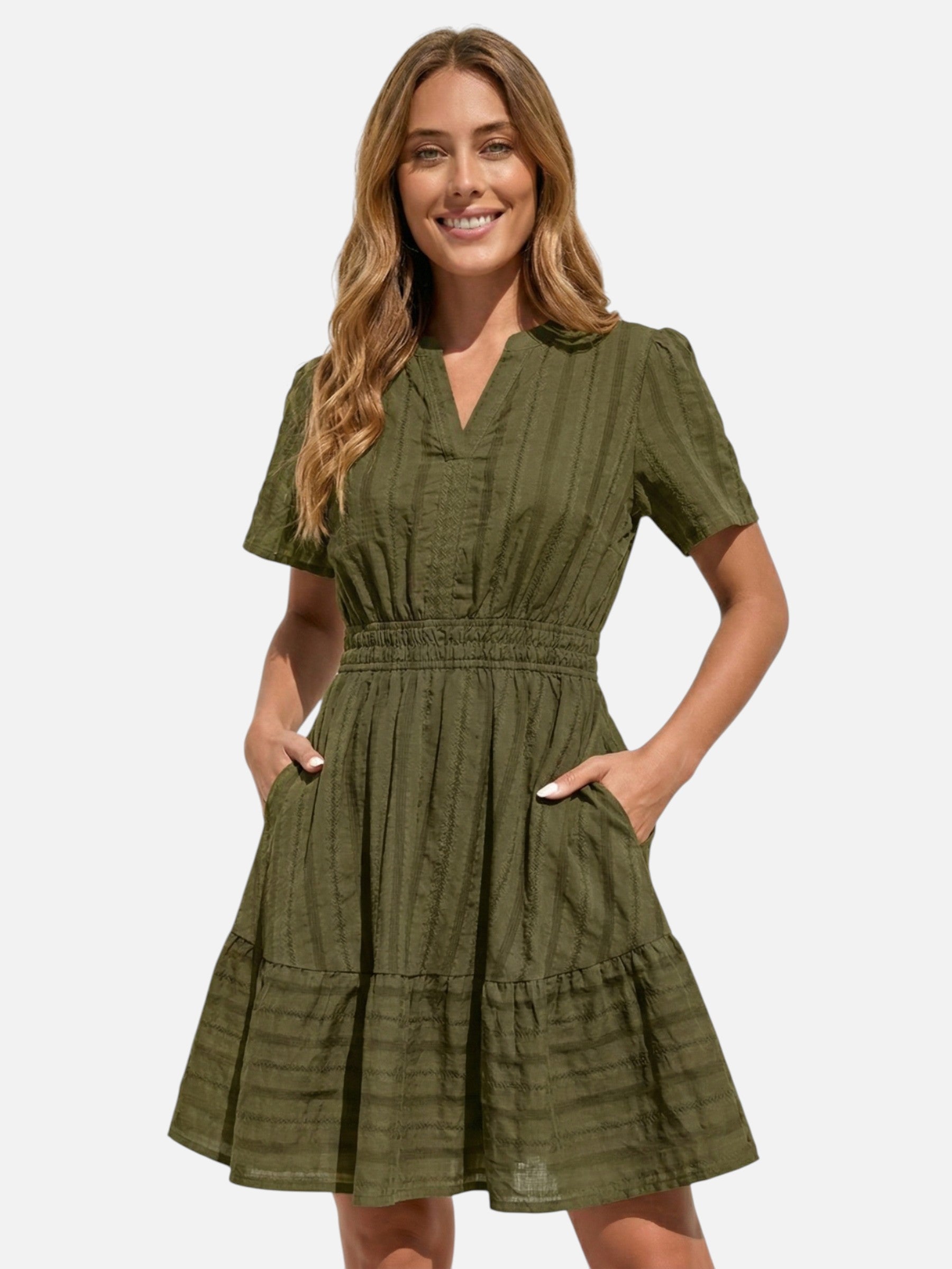 Robe femme respirante taille élastique poches – Image 4