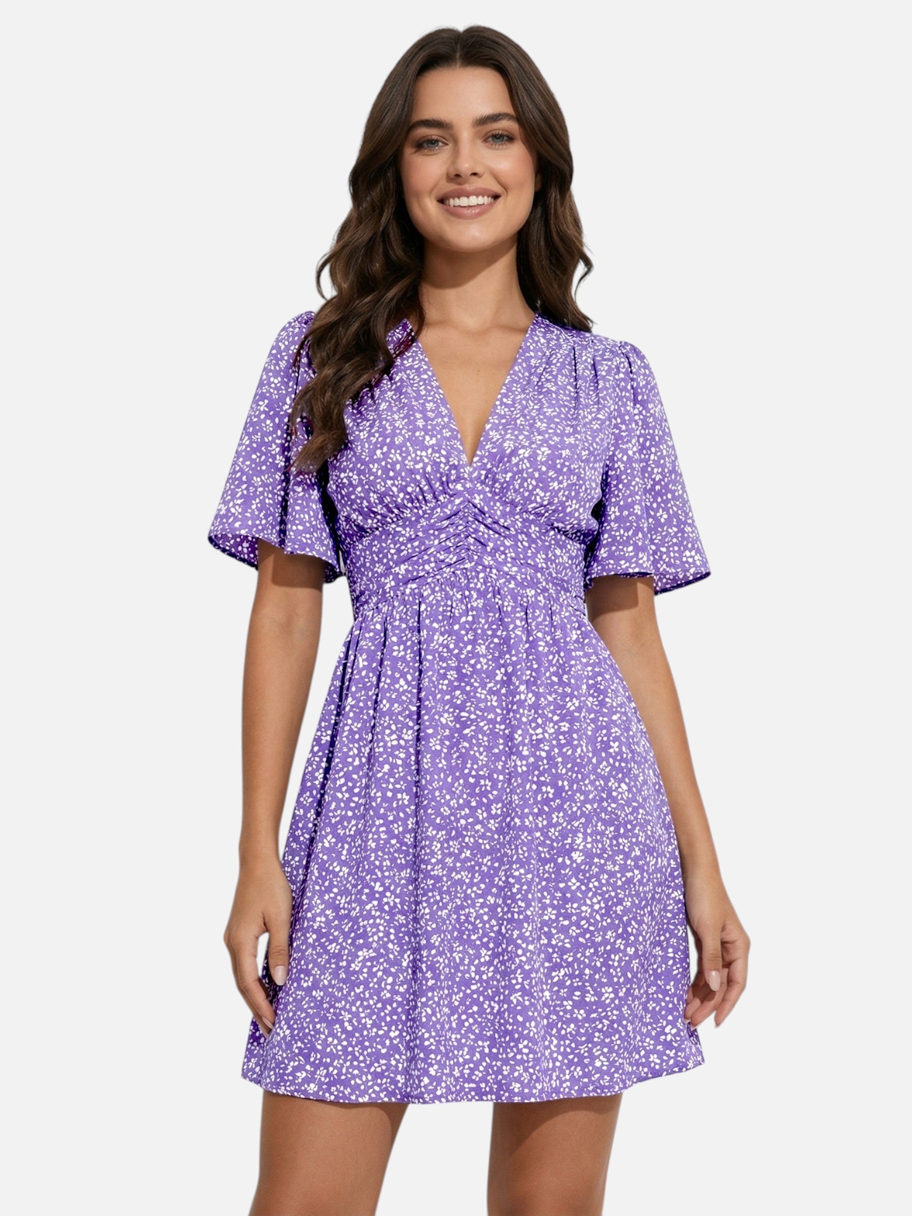 Robe femme légère respirante taille froncée été