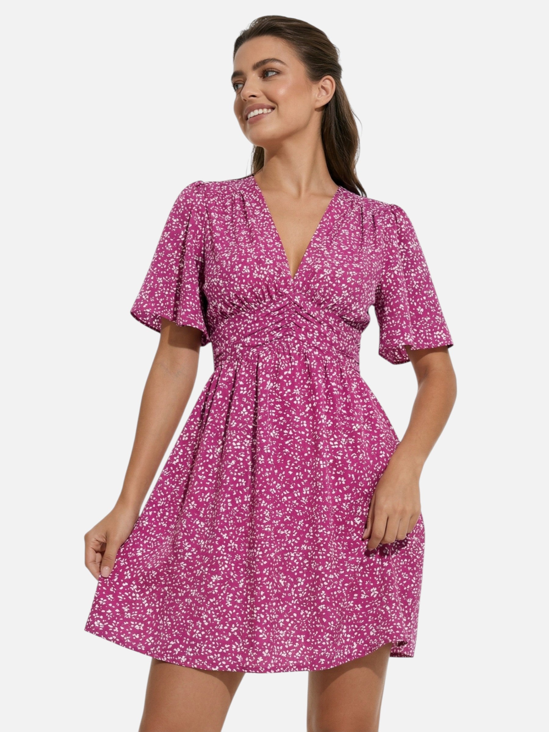 Robe femme légère respirante taille froncée été – Image 4