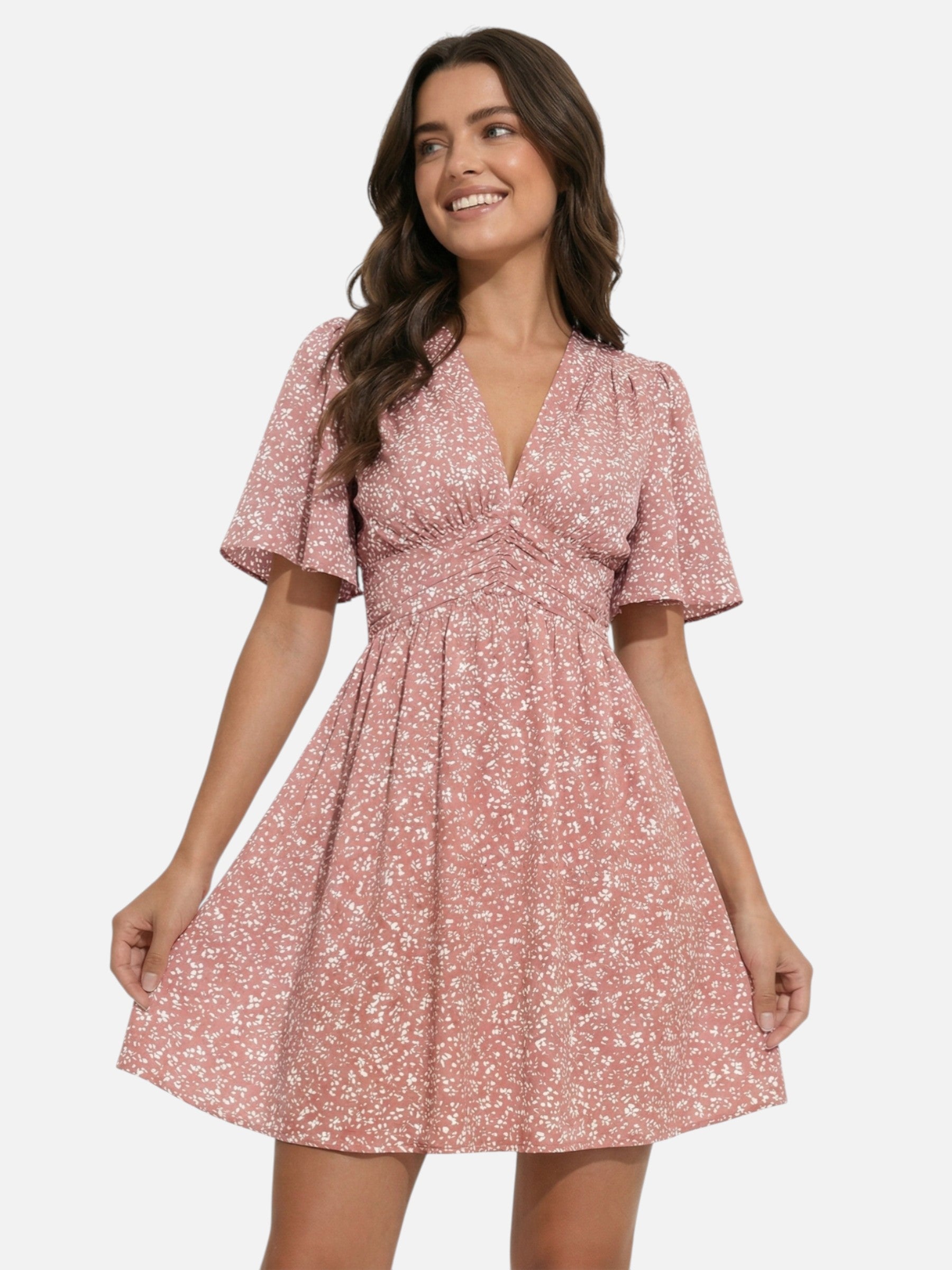 Robe femme légère respirante taille froncée été – Image 7