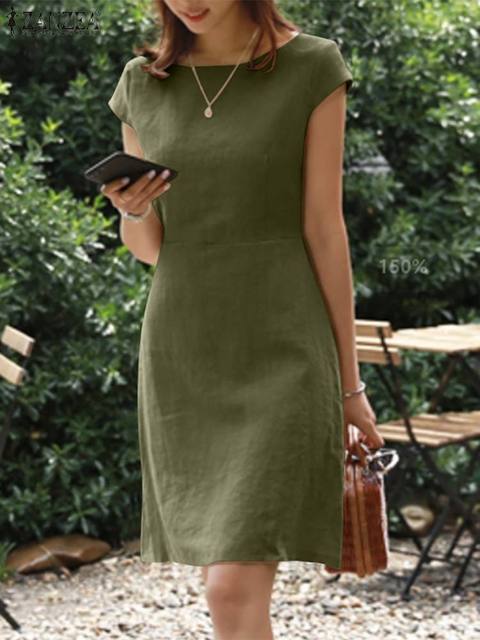 Robe femme décontractée chic encolure ronde – Image 2
