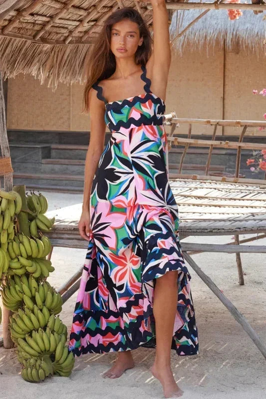 Robe femme estivale chic imprimé vibrant – Image 27