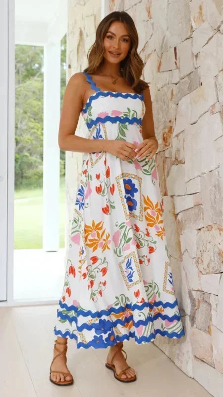 Robe femme estivale chic imprimé vibrant – Image 8
