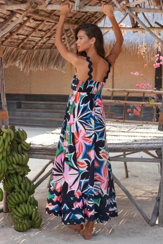 Robe femme estivale chic imprimé vibrant – Image 26