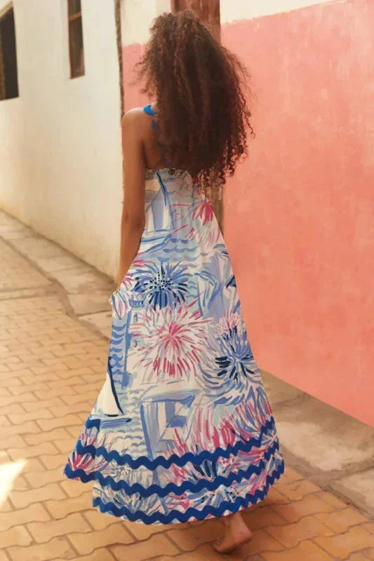 Robe femme estivale chic imprimé vibrant – Image 23