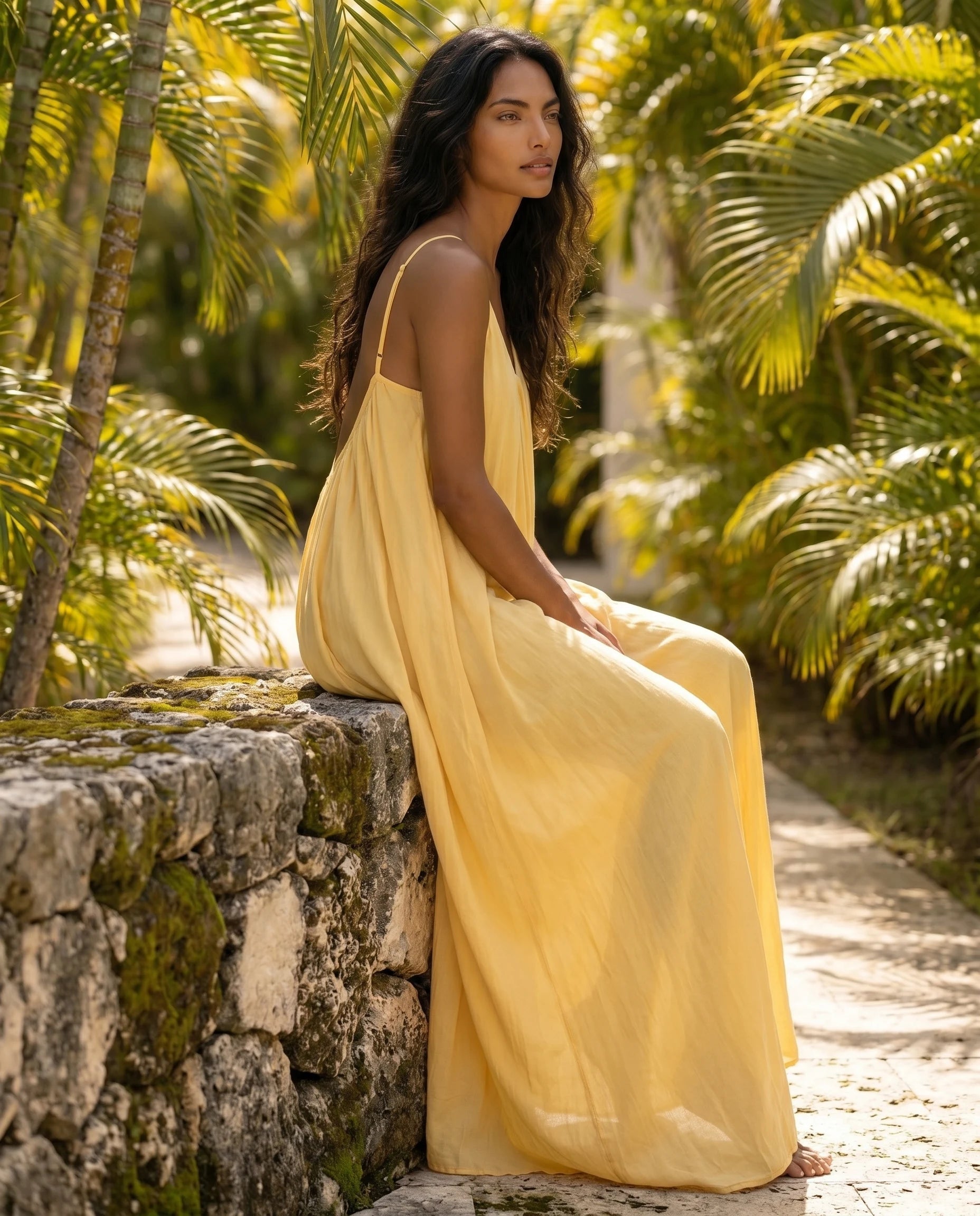 Robe femme dos nu lien à nouer doublée été – Image 25