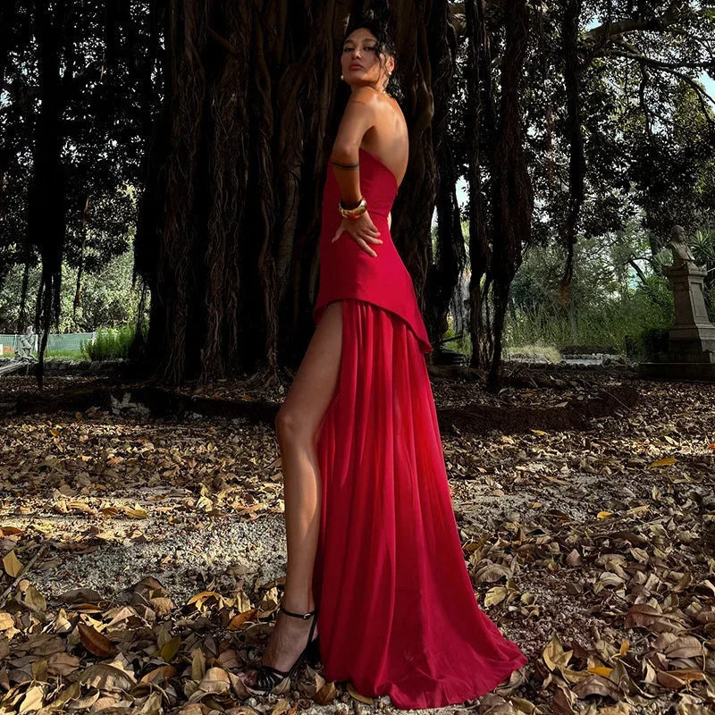 Robe femme soirée asymétrique élégante – Image 11