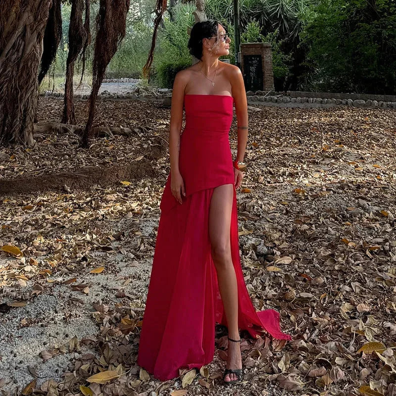 Robe femme soirée asymétrique élégante – Image 12
