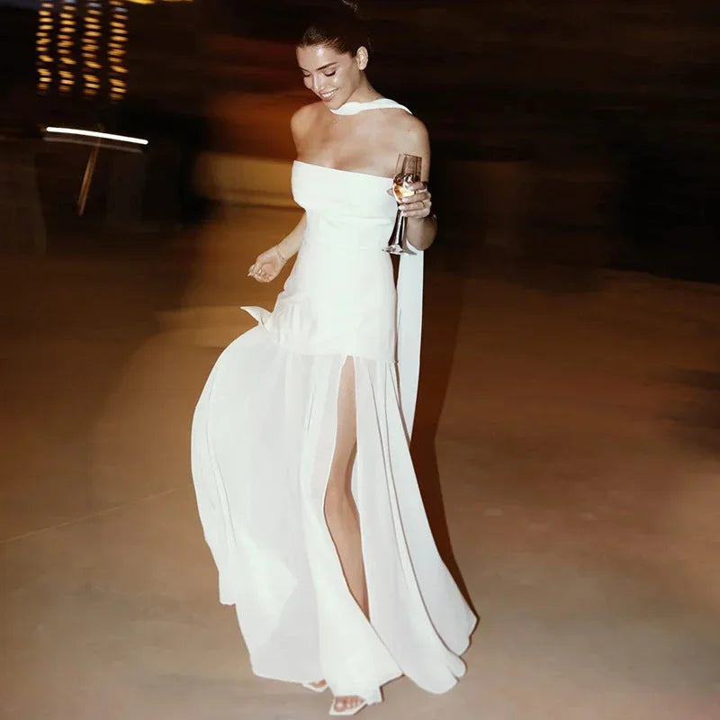 Robe femme soirée asymétrique élégante – Image 9