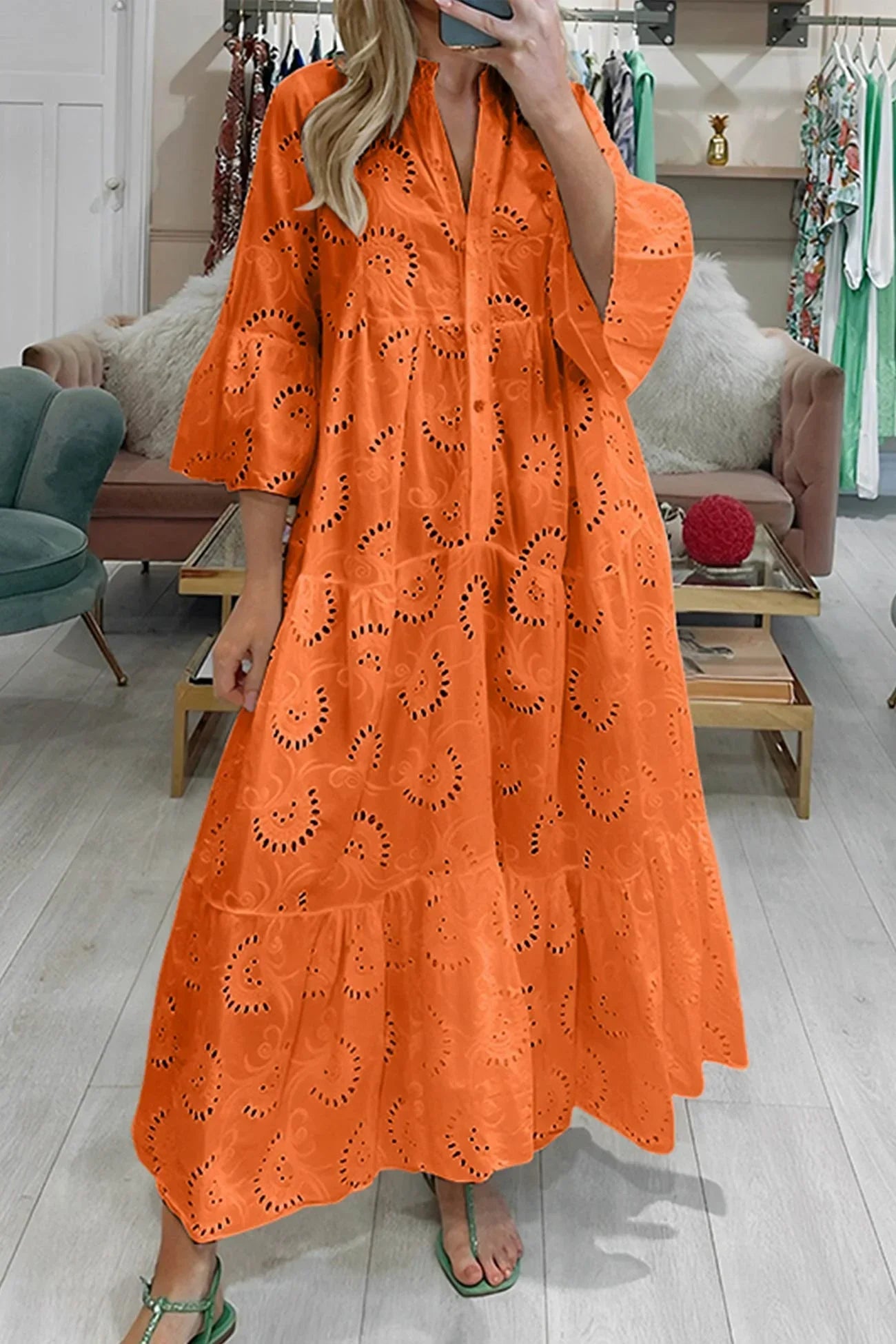 Robe femme légère respirante élégante été – Image 3