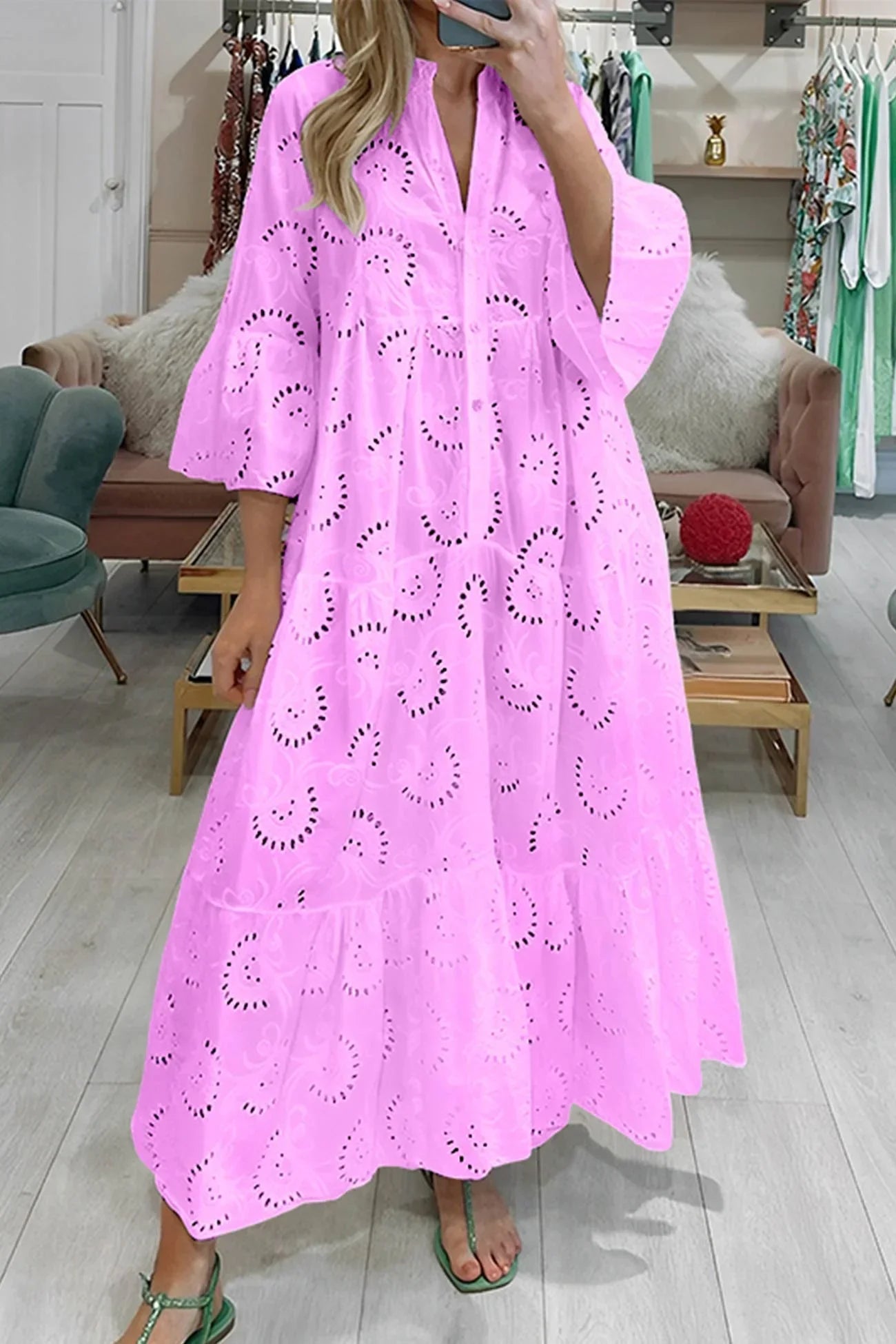 Robe femme légère respirante élégante été – Image 8
