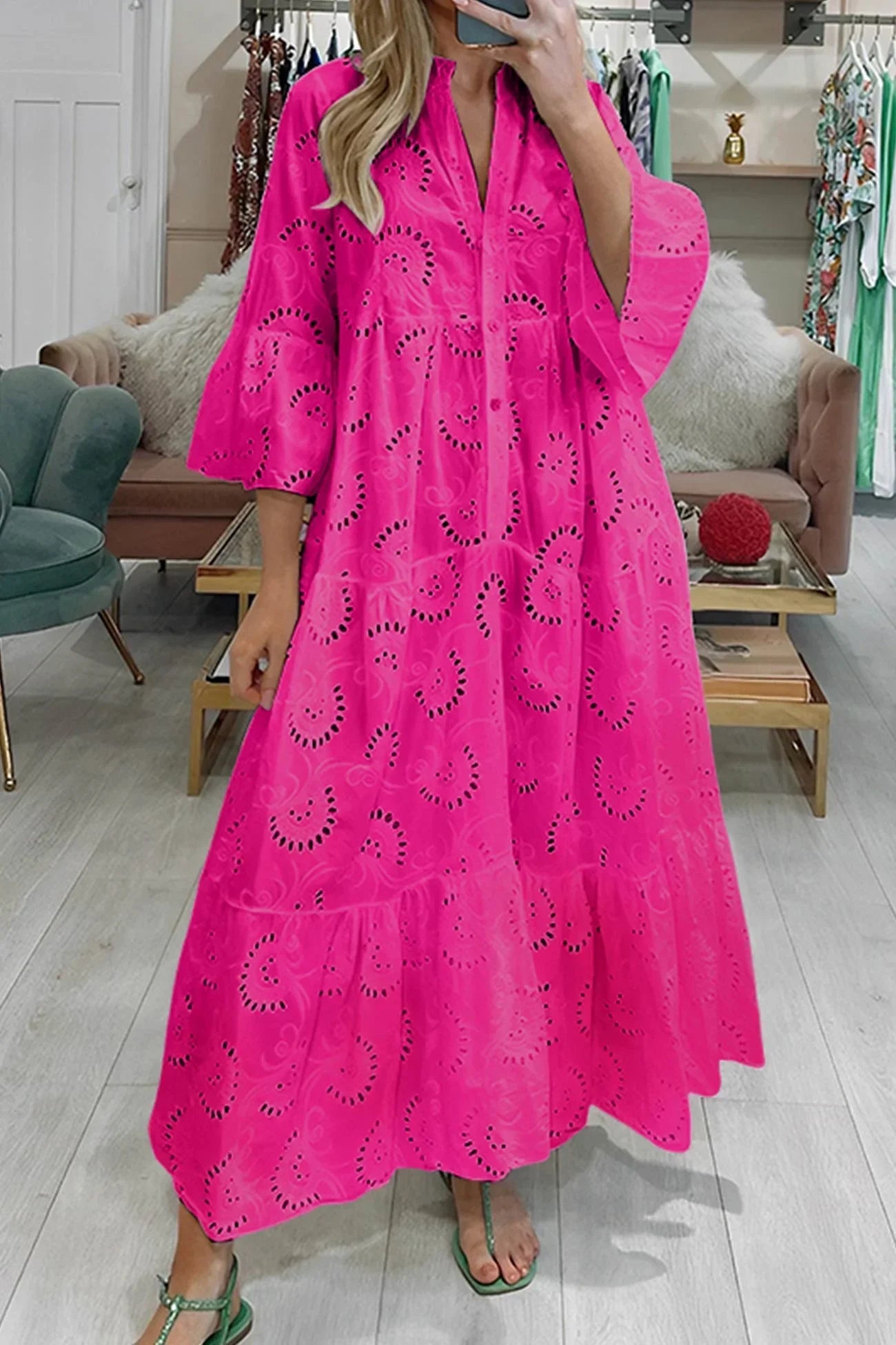 Robe femme légère respirante élégante été – Image 4