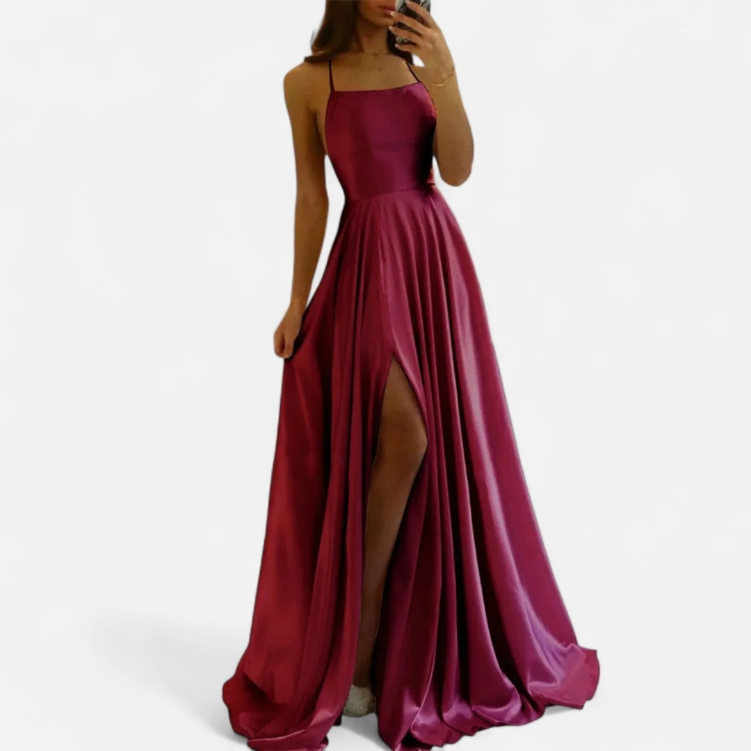 Robe femme longue fluide pour cérémonie printemps été