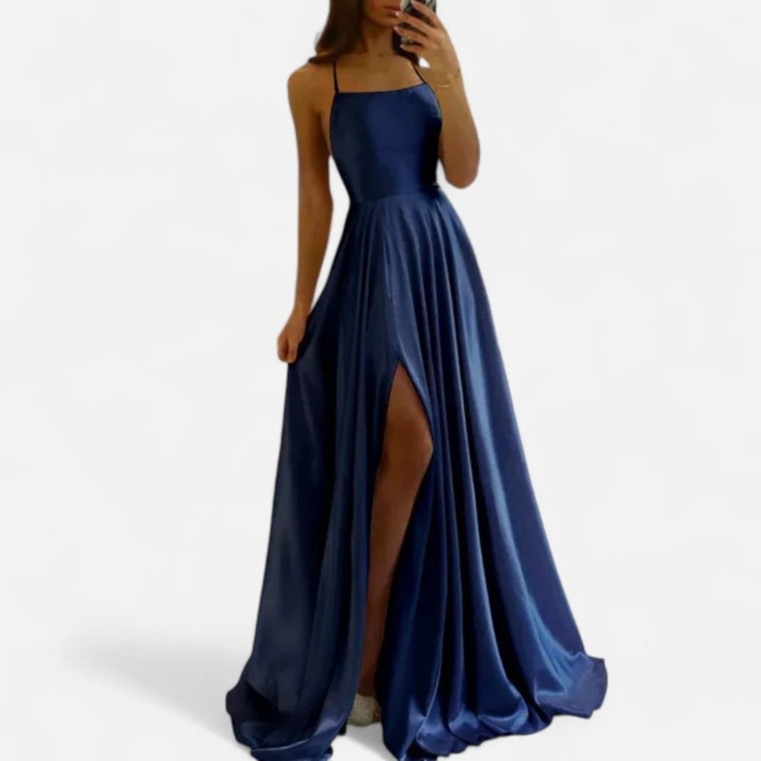 Robe femme longue fluide pour cérémonie printemps été – Image 2