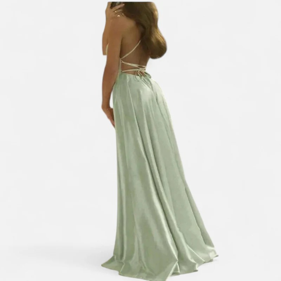 Robe femme longue fluide pour cérémonie printemps été – Image 7